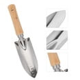thumbnail image 4 of HCTSHG Stainless Steel Trowel, Garden Small Flower Hand Shovel, Potting Soils Scoop with Wood Handle, Gardening Bonsai Tools for Transplanting Digging Weeding Planting, 4 of 8