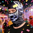 thumbnail image 5 of 3D Printed Breathable Full Face Mask, Windproof Sunscreen Hood for Motorcycle Cycling and Carnival, Multicolor, One Size, 5 of 5