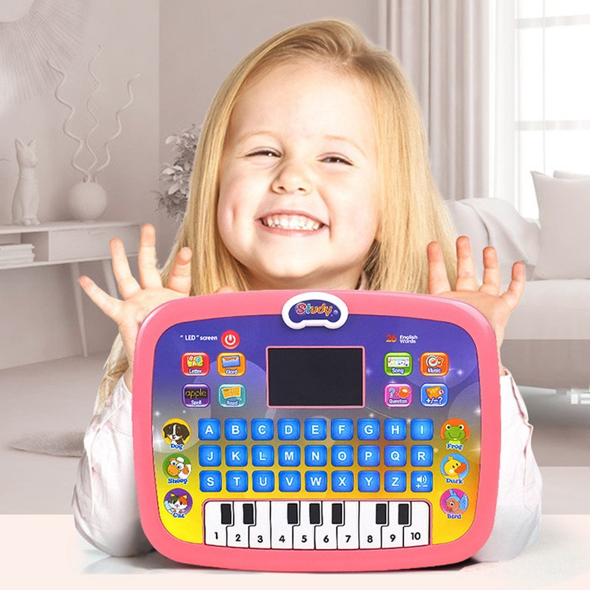 Children TABLET Computer PAD Educational Learning Game Toy Kids For Boys Girl CA 