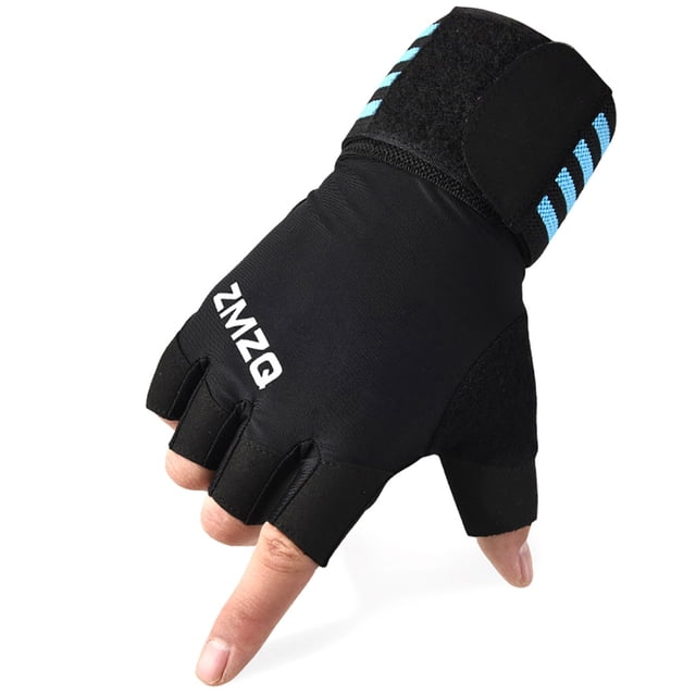 Gants d'Entraînement Absorbant les Chocs Antidérapants Sans Doigts Gants de Musculation