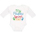 thumbnail image 3 of Inktastic My Pawpaw Loves Me Boys or Girls Long Sleeve Baby Bodysuit, 3 of 5