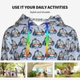 thumbnail image 4 of Lsque Police Car Pattern Casual Women's Hoodie,Hooded Sweatshirt with Kangaroo Pocket,Pullover Hoodie with Eye-catching Drawstrings-X-Large, 4 of 7