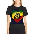 thumbnail image 3 of T-shirt ONElove  Soft Cotton Adult Heat-Transfer Graphic T-Shirt - 180g Breathable Fabric, Unisex Summer Casual Wear with Durable Heat-Printed Design, 3 of 9
