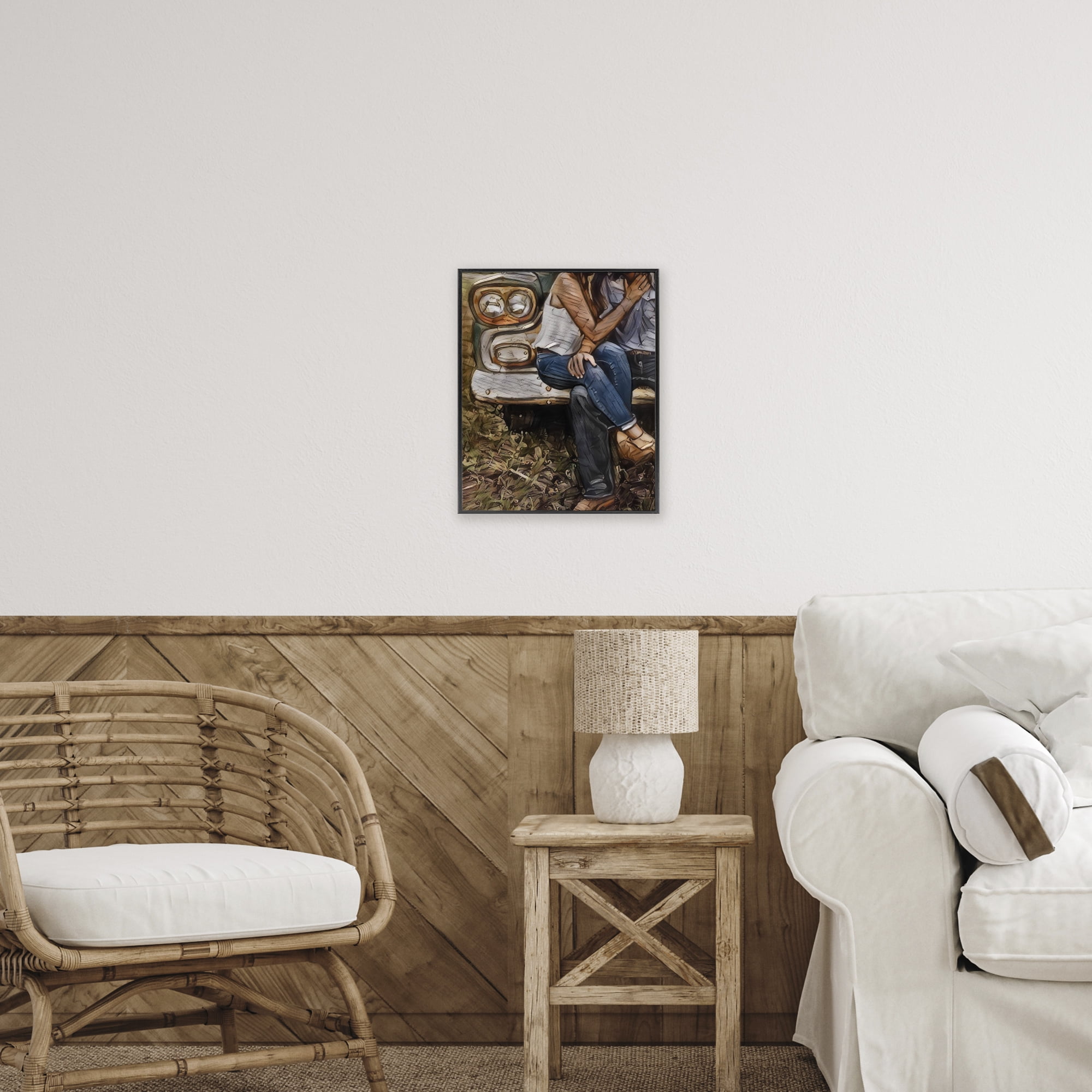 Crossed Legs & Trucks Black Framed Giclee Art, design by Jesse Keith
