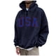 thumbnail image 1 of Men's Loose Printed Hooded Sweatshirt Men's Casual Fashion Sports Sweatshirt 2XL, 1 of 3