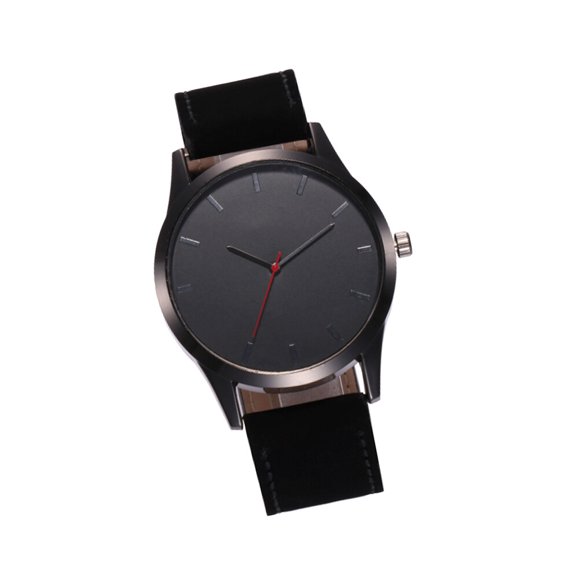 SHOWERORO Black Simple Watch Analog Quartz Watch 1Set Timekeeping for Meeting Room