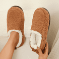 thumbnail image 6 of BERANMEY Women's Comfy Soft Curly Full Slippers Memory Foam Lightweight House Slippers For Women and Men Cozy Warm House Shoes with Polar Fleece Lining, 6 of 7