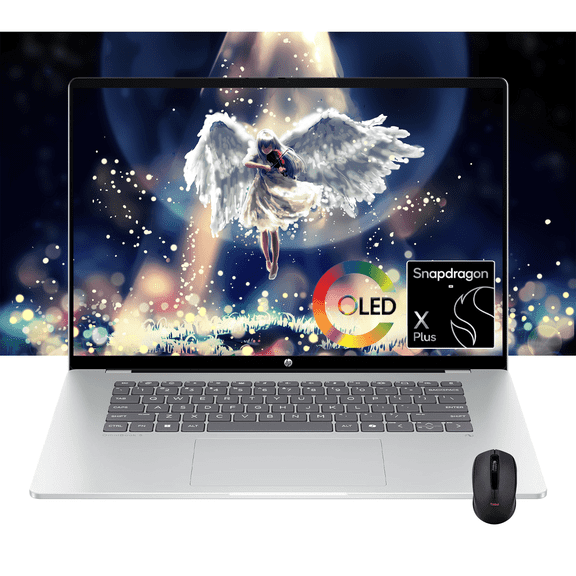 HP OmniBook 5 16" Next Gen AI Laptop | 2K OLED Touch Display | Snapdragon X Plus X1P-42-100 (Bests i7-1355U) | 16GB LPDDR5x RAM 512GB SSD | Windows 11 Pro