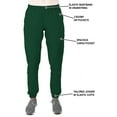 thumbnail image 4 of Green Town Scrubs for Women Scrub Set - Jogger Pant and V-Neck Top, 6 Pockets, Easy Care Uniforms, 4 of 7
