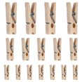 thumbnail image 1 of 120 pinzas de madera natural en miniatura para ropa, pinzas pequeñas para fotos, pinzas decorativas para ropa, pinzas de madera para exhibir fotos en la pared, decoración artesanal,, 1 of 5