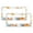 Pattern-1054, variant on 2 Pack Watercolor Flowers Teal Amber License Plate Frames Vintage Flower Car License Plate Frame Aluminum Metal 2 Holes for US Standard Vehicles for Women Men