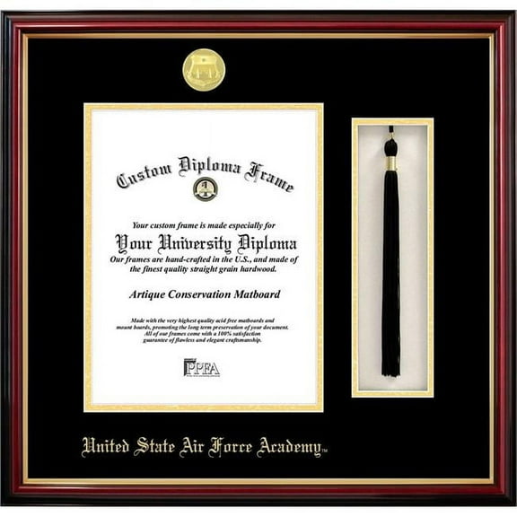 Campus Image CO994PMHGT United States Air Force Academy Tassel Box and Diploma Frame