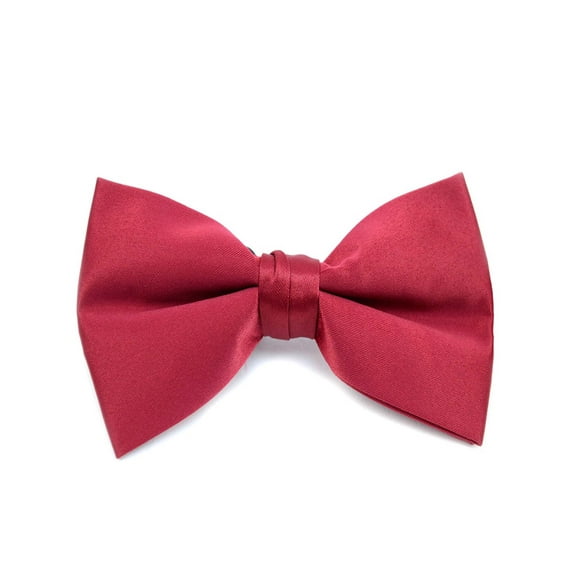 Men's Solid Color Clip On Bow Tie