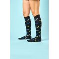 thumbnail image 5 of Nurse Mates Women's Calf Socks | 12-14 mmHg Compression | Dragonfly Sparkle, 5 of 5