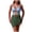 Green, variant on BOBOGOJP Women's Mesh One Piece Swimdress Swimsuit Tummy Control V Neck U Ring Bathing Suit Drawstring Sarong Swimwear Coffee for Size S