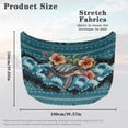 thumbnail image 7 of Uorisanigo Car Hood Cover All-Season Protection Fabric Hawaiian Turtle Hood Cover Accessories Decorations Suitable for Most Automotive Sedans Trucks Pickup Sports Cars, 7 of 7