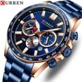 thumbnail image 2 of Curren 8418 Quartz Men's Watch Waterproof Calendar Hot Sale Steel Belt Hot Sale Student, 2 of 6