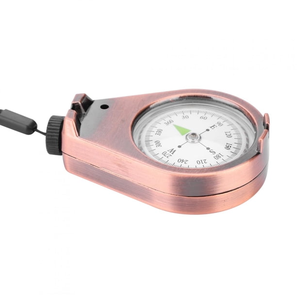 Brújula de Camping Portátil, Mini Brújula Aleación Portátil de Navegación de Bolsillo Vintage con Correa Compass Accesorios de Exterior Herramienta de Supervivencia con Correa para Al Aire Libre Viaje Ecomeon no