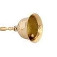 thumbnail image 2 of 5-Inch Smooth Polished Brass Handbell | Classic Bell for Events, 2 of 2