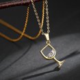 thumbnail image 2 of Jewelry For Women Women Wine Glass Pendant Zirconia Long Chain Necklace Jewelry Gift Necklace for Women Romantic Jewelry Gift for Women Birthday Valentine's Day, 2 of 2