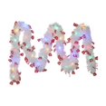 thumbnail image 1 of Christmas Tree Ribbon 3 Meters Long White Plastic Hanging Ornament Strip for Tree or Window Decoration, 1 of 6