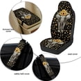 thumbnail image 5 of Xoenoiee Elephant Sunflower Print 5 Pieces Car Accessories Leather Auto Seat Covers Full Set with Seatbelt Pads and Car Center Console Cushion Pad for Most Vehicle, SUV, Truck, 5 of 7