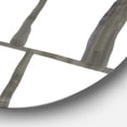 thumbnail image 2 of Designart 'minimalist black and white I' Geometric Metal Circle Wall Art, 2 of 3