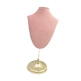 thumbnail image 2 of Soporte para presentación de joyería jinwen organizador de joyas terciopelo rosa Estilo B, 2 of 8