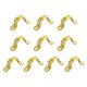 thumbnail image 1 of Correas de tubería Unique Bargains 25mm Rígido 2 Agujero U Forma Acero carbono Zinc Chapado 10uds, 1 of 5