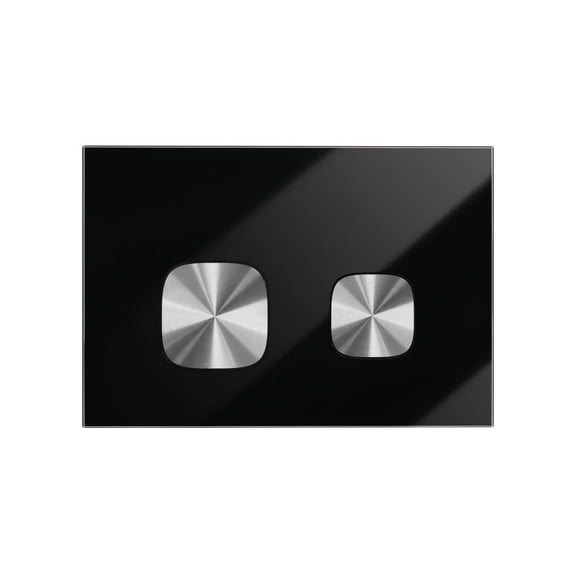 Swiss Madison Sm-Wc0002 Verrewall Mount Dual Flush Glass Actuator Plate - Black