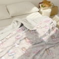 thumbnail image 3 of Princess and Unicorn Beige Pattern Soft Sherpa Fleece Throw Blanket, Warm Cozy Plush Blanket for Sofa Bed Couch, All Season, 40"x50", 3 of 5