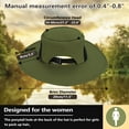 thumbnail image 3 of Outdoor Wide Brim Sun Hats Blocking UV Protection Cap UPF 50+ Foldable Mesh Net for Finishing, Hiking, Camping by Solari, 3 of 7