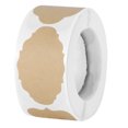 thumbnail image 2 of 350Pcs/Roll Stickers Packaging Kraft Paper Self Adhesive Blank Baking Packaging Labels; Decor Labels Wedding Party Cake Decoration, Y7, 2 of 8
