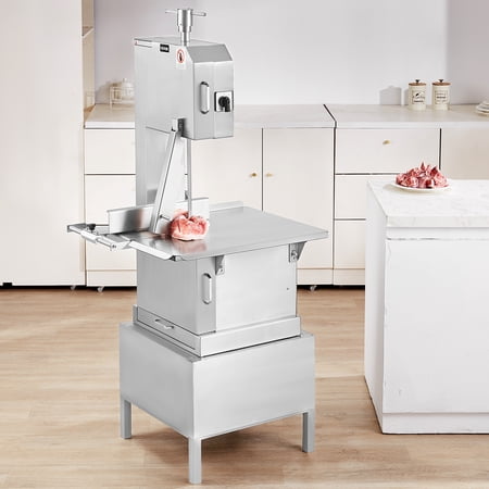 VEVOR 110V Commercial Bone Saw Machine 24.4*20.5-in Workbench,Bone Saw Butcher 0-9.8 in Thickness Adjustable 2200 Electric Meat Band Saw, Meat Bandsaw for Restaurant Cutting Pig's Hoof Beef