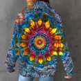 thumbnail image 5 of Tqcoqu Women's Tie Dye Waffle Knit Hoodie,Drawstring Hood Long Sleeve Casual Pullover Plus Size Sweatshirt with Kangaroo Pocket, 5 of 5