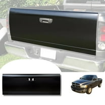 ONEPI Matte Black Rear Tailgate Shell for Dodge RAM 1500 2002-2008 Models/2500 3500 2003-2009 Models, Alloy Steel, W/O Holes for Lights, W/O Mounting Hardware