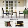 thumbnail image 4 of Outsunny Wicker Patio Chairs Set of 2, Outdoor Dining Chairs with Cushion, 4 of 10