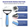 thumbnail image 3 of DXIMRX 7 Pcs Cat Dog Brush Grooming Kits, Best Combo Brush for Dogs Cats, Blue, 3 of 13