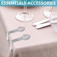 thumbnail image 2 of Table Cloth Clips for Outdoor Indoor Use, Decorative Cover Clamp Stainless Steel Heavy Duty, Easy To Use Remove at Parties, Picnics, Weddings, Buffets, 12 Pieces Included, 2 of 7