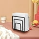 thumbnail image 5 of Porta-servilletas metálicas modernas para mesas de cocina y comedor - Dispensador de servilletas de cóctel de hierro para uso interior/exterior, dorado/oro rosa/negro, 5 of 6