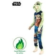 thumbnail image 4 of Star Wars Baby Yoda Boys Pajamas One Piece Hooded Yoda Blanket Sleeper, 4 of 8