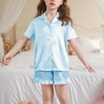 thumbnail image 3 of Ensemble pour Enfants Manches Courtes Col Rond Haut Shorts Taille Moyenne Décontracté, 3 of 6