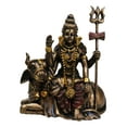 thumbnail image 2 of Ebros Vastu Hindu God Lord Shiva Mahadeva Sitting On Nandi Bull Miniature Statue, 2 of 10
