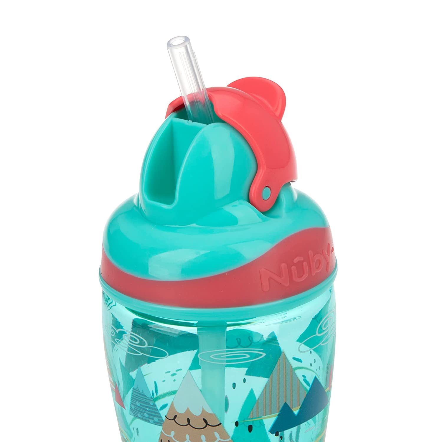 DDI 2367753 12 oz Nuby No-Spill Boost Cups with Flip-it Straw for 18 Plus Months - 2 per Pack - Case of 24