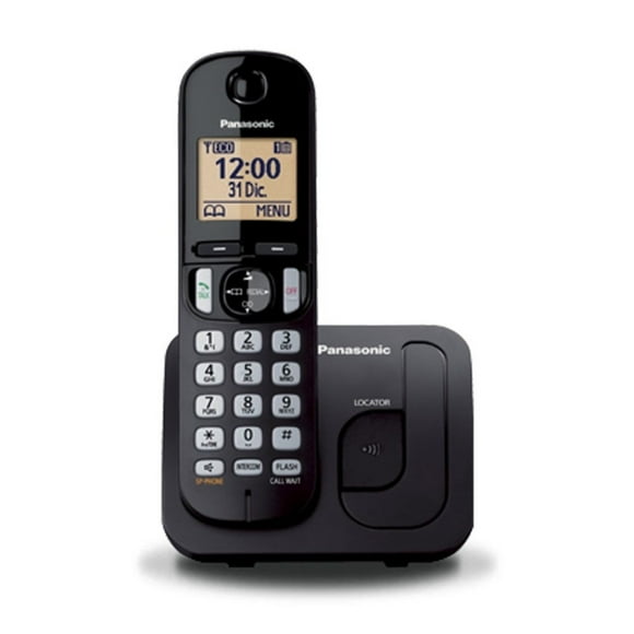Teléfono Inalámbrico Panasonic KX-TGC210MEB con Altavoz negro