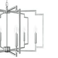 thumbnail image 4 of Hunter - Zoanne 6-light Brushed Nickel, Large Chandelier, Dimmable, Modern Style, Geometric Shaped, for Bedrooms, Kitchens, Dining, Living Rooms - 19571, 4 of 7