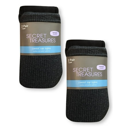 

Secret Treasures Women s Rib Pattern & Opaque Tight Combo 4 Pack