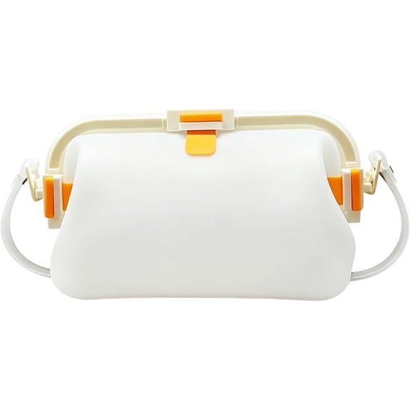 Waterproof Silicone Tote Bag, Foldable Floating Crossbody Handbag, Food-Grade Leakproof Silicone Storage Bag for Beach Swim Travel Lunch