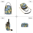 thumbnail image 3 of FORMRS Crossbody Bag for Women Quilted Travel Shoulder Cell Phone Purse with Chain Strap Handbag, Green Lemon Plaid, 3 of 7