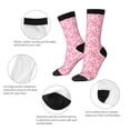 thumbnail image 4 of Honeii pink heart Print Adult Socks,Crew Socks,Casual Calf Socks,Daily Wear Socks for Men & Women, Perfect for Sports, Casual and Everyday Use, 4 of 6
